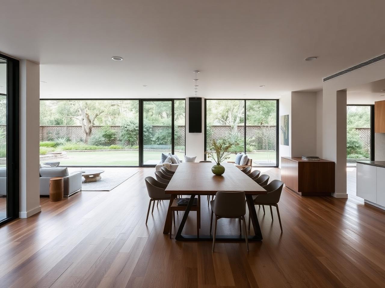 Open plan timber floor project