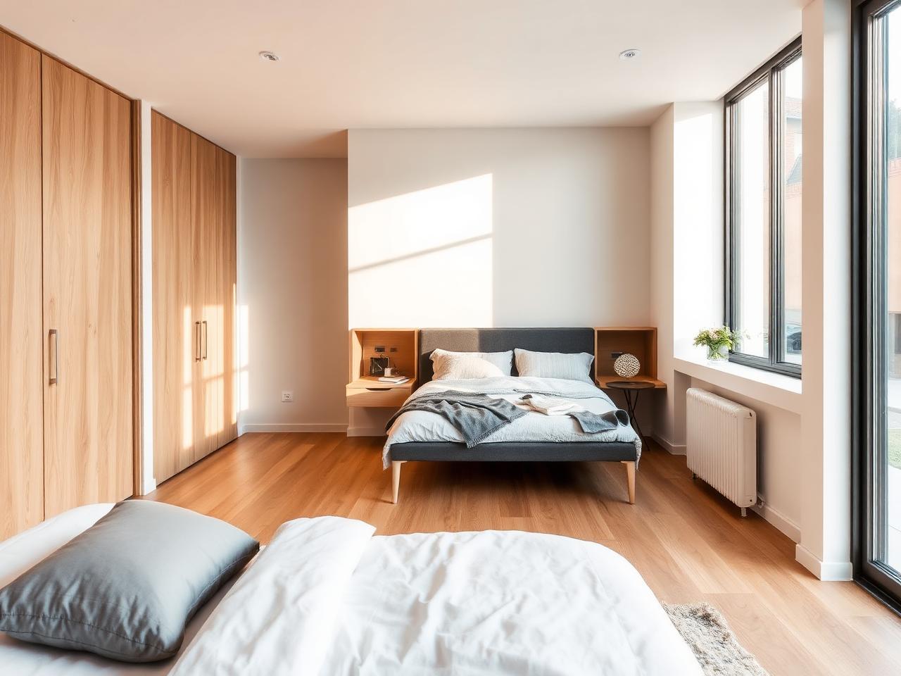 Bedroom timber floor